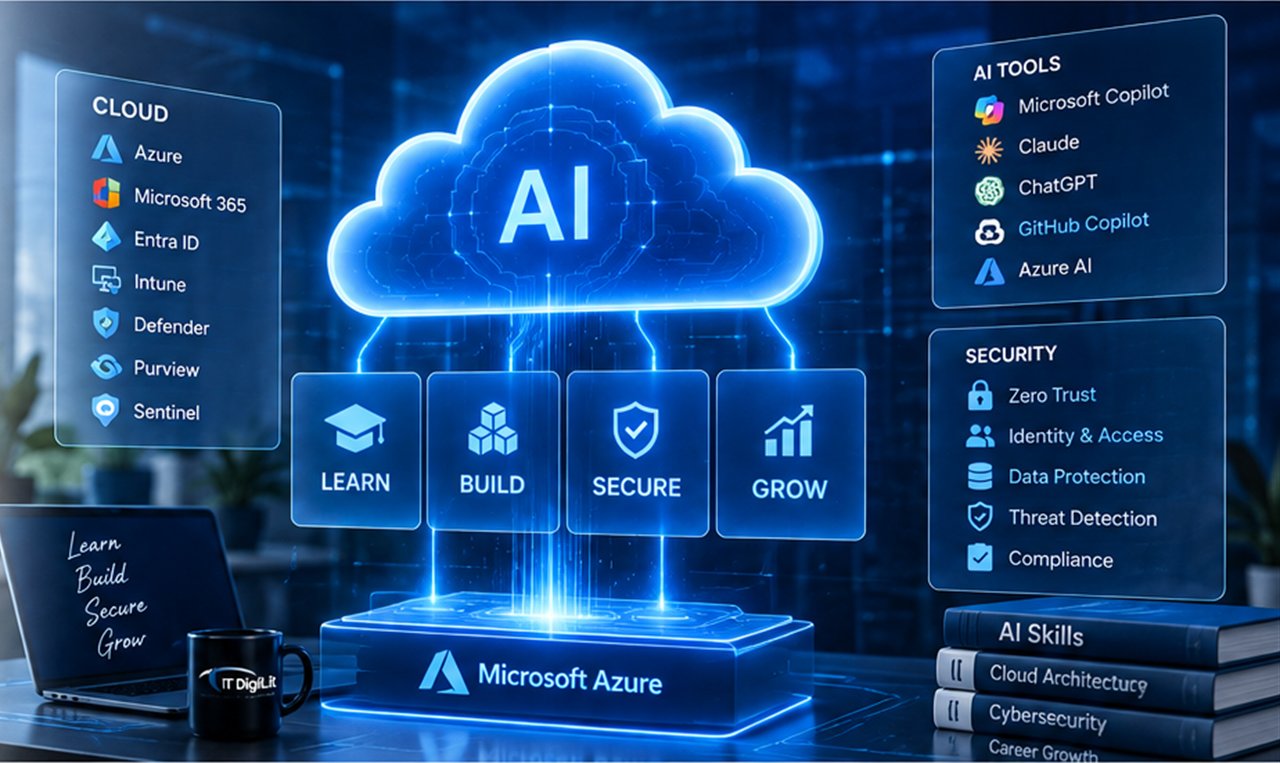 AI at the centre of cloud, security and AI tools: Learn, Build, Secure, Grow on Microsoft Azure