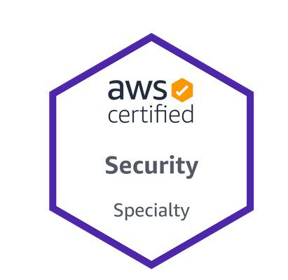 AWS Security certifies logo in black and blue color